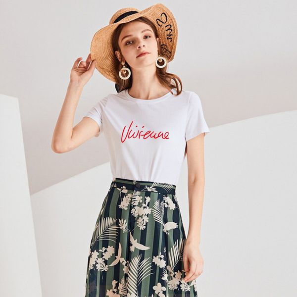 pure cotton 2020 new fashion all round short sleeve t-shirt women's trend printing cartoon letter net red popular european station, White
pure cotton 2020 new fashion all round short sleeve t-shirt women's trend printing cartoon letter net red popular european station, White