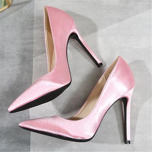 new women pumps 11cm high heels gold silver silk wedding shoes ladies fashion pointed toe thin heels party banquet stiletto, Black
new women pumps 11cm high heels gold silver silk wedding shoes ladies fashion pointed toe thin heels party banquet stiletto, Black