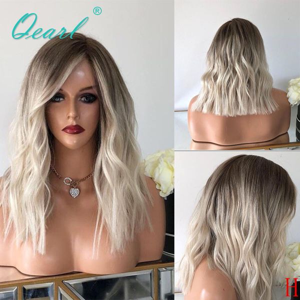 medium length human hair lace front wig ombre white blonde malaysian remy wavy lace wigs 130% 150% 13x4 bleached knots qearl, Black;brown
medium length human hair lace front wig ombre white blonde malaysian remy wavy lace wigs 130% 150% 13x4 bleached knots qearl, Black;brown