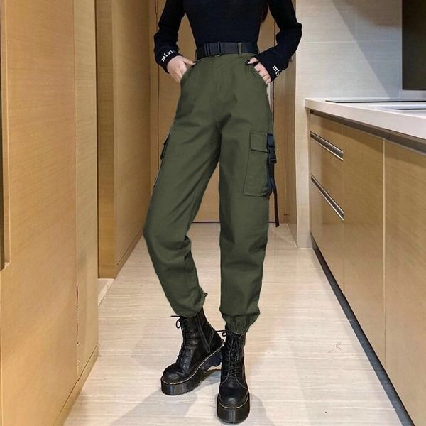 black cargo pants women jogges high waist casual punk funny pants loose harajuku sweatpants hip hop women trousers with belt, Black;white
black cargo pants women jogges high waist casual punk funny pants loose harajuku sweatpants hip hop women trousers with belt, Black;white