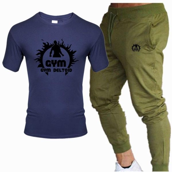 2020 new summer t shirt tracksuit men's sports suit cotton gym printed t shirt + trousers suit big size -xxl, Gray
2020 new summer t shirt tracksuit men's sports suit cotton gym printed t shirt + trousers suit big size -xxl, Gray
