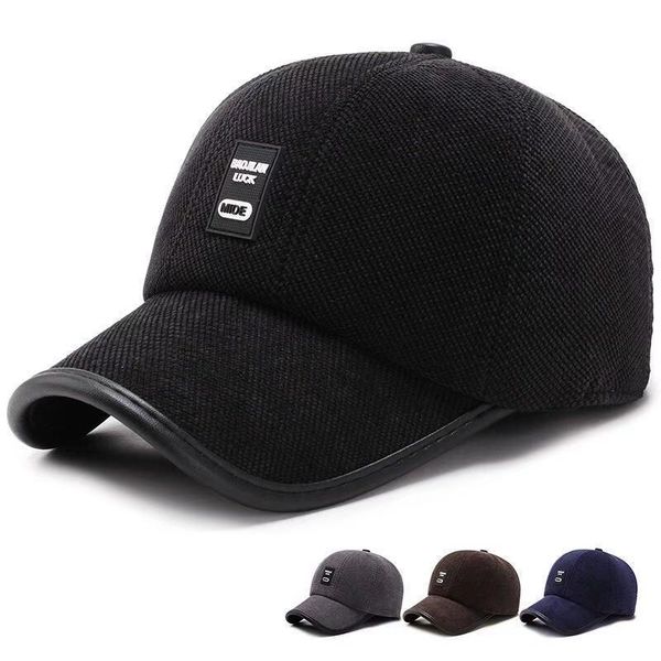 2019 men's cotton hat autumn and winter woolen baseball cap middle-aged outdoor warm earmuffs cotton caps windproof warm hats, Black;white
2019 men's cotton hat autumn and winter woolen baseball cap middle-aged outdoor warm earmuffs cotton caps windproof warm hats, Black;white