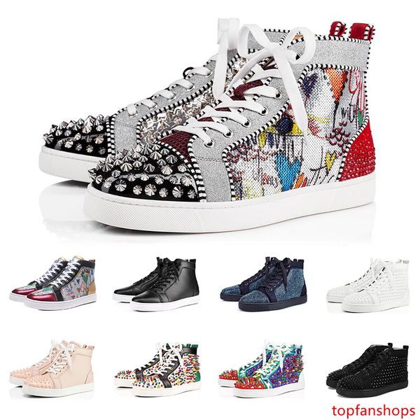 2019 fashion luxury sneakers designer shoes s for men women high cut black white spikes genuine leather casual rivet sneaker
2019 fashion luxury sneakers designer shoes s for men women high cut black white spikes genuine leather casual rivet sneaker