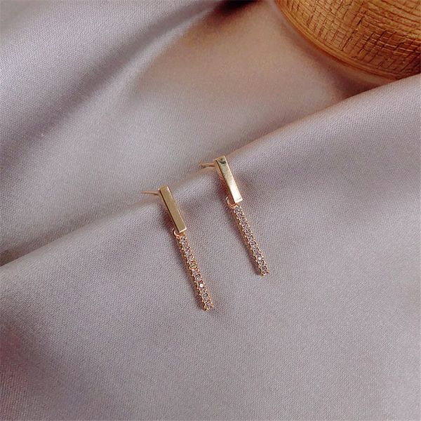 trendy exquisite crystal zircon geometric pendant earrings for women simple temperament jewelry accessories anniversary gifts, Silver
trendy exquisite crystal zircon geometric pendant earrings for women simple temperament jewelry accessories anniversary gifts, Silver