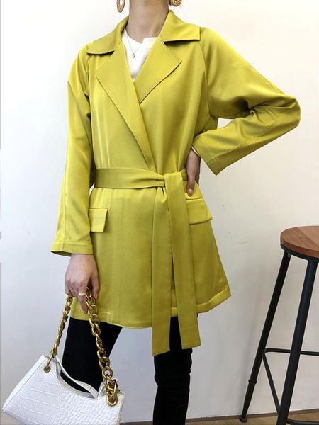 women's trench coats 2021 women short coat ladies long sleeve notched pockets outwear with sashes, Tan;black
women's trench coats 2021 women short coat ladies long sleeve notched pockets outwear with sashes, Tan;black