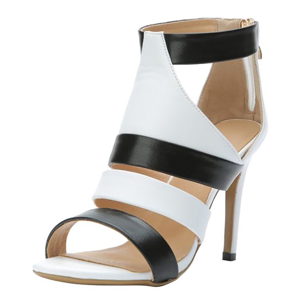 zandina new simple ladies stiletto sandals patchwork leather peep-toe summer shoes ankle strap party prom fashion daily wear shoes n069, Black
zandina new simple ladies stiletto sandals patchwork leather peep-toe summer shoes ankle strap party prom fashion daily wear shoes n069, Black