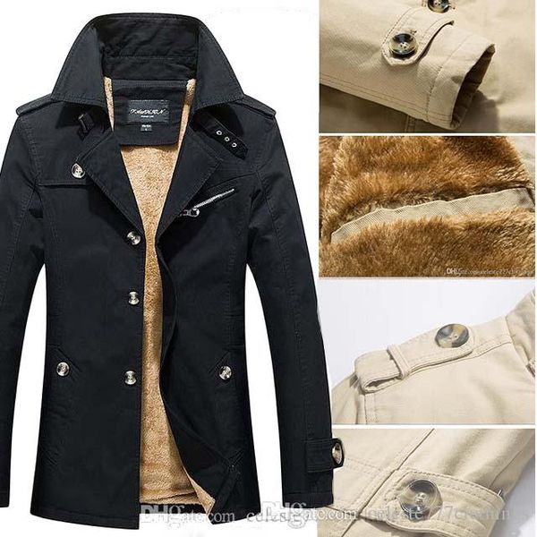 mens trench coat suit lapel spring fashion thick fuax wool coat cappotto trench coat manteau d'hiver hommes outwear 3 styles plus size, Tan;black
mens trench coat suit lapel spring fashion thick fuax wool coat cappotto trench coat manteau d'hiver hommes outwear 3 styles plus size, Tan;black
