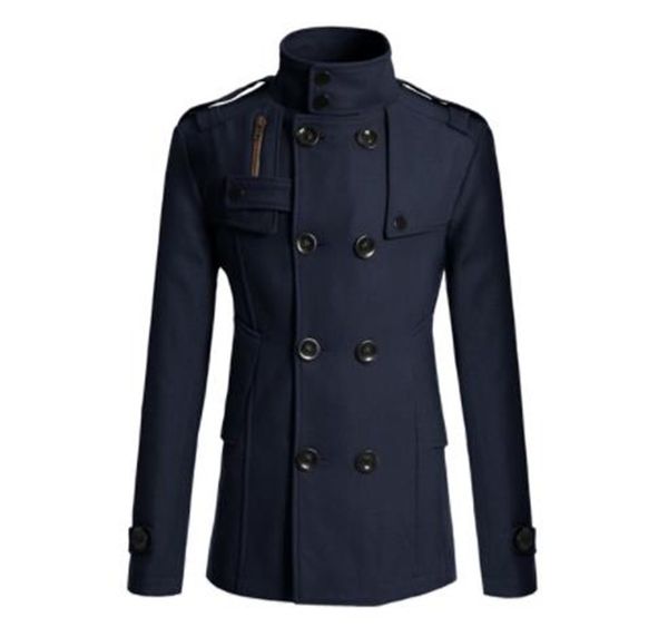 slim mid length jacket solid casual wool tweed long coats stand collar mens coat mens outerwear, Black;brown
slim mid length jacket solid casual wool tweed long coats stand collar mens coat mens outerwear, Black;brown