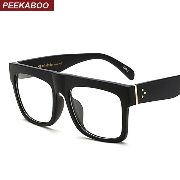 peekaboo matte black glasses frames for men square clear transparent frame glasses women brand designer high quality, Silver
peekaboo matte black glasses frames for men square clear transparent frame glasses women brand designer high quality, Silver