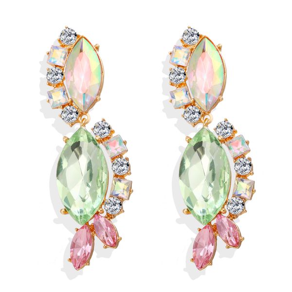 wedding accessories inlaid rhinestone green pink crystal drop earrings jewelry simple using for wedding , party & events, White
wedding accessories inlaid rhinestone green pink crystal drop earrings jewelry simple using for wedding , party & events, White