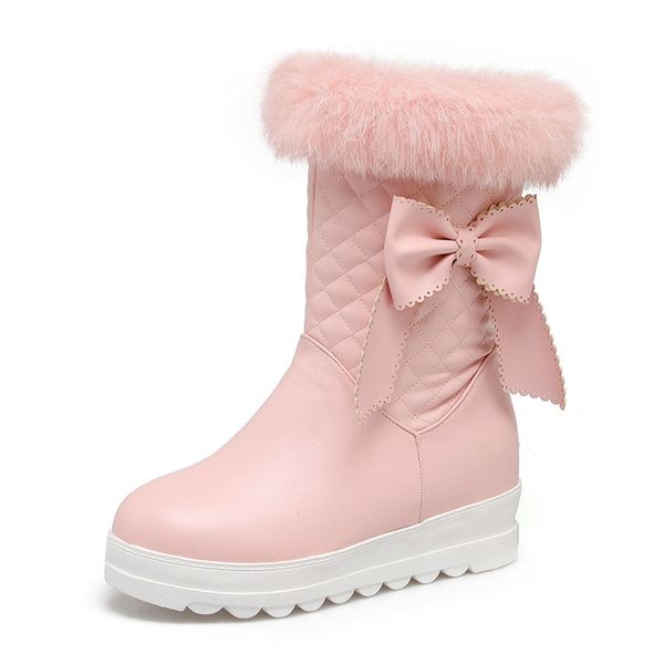 New Fashion Big Size 33-43 Women Snow Boots Bowtie Non-slip Shoes Woman Casual Party Soft Winter Warm Fur Boots Girl, Black
New Fashion Big Size 33-43 Women Snow Boots Bowtie Non-slip Shoes Woman Casual Party Soft Winter Warm Fur Boots Girl, Black