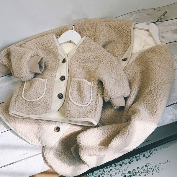 girls imitation lamb's wool coat new children's fall and winter clothes korean version family fitted jacket girls jackets, Blue;gray
girls imitation lamb's wool coat new children's fall and winter clothes korean version family fitted jacket girls jackets, Blue;gray