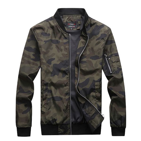 

autumn new brand men's camouflage jackets male coats camo bomber jacket mens clothing outwear plus size m-7xl, Black;brown