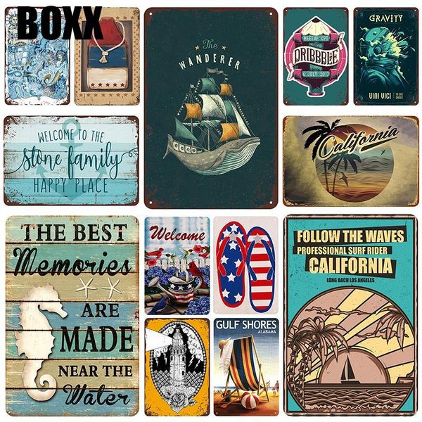 2020 beach plaque metal vintage tin sign travel pin up shabby chic decor metal signs vintage bar decoration metal poster pub plate room wall
2020 beach plaque metal vintage tin sign travel pin up shabby chic decor metal signs vintage bar decoration metal poster pub plate room wall