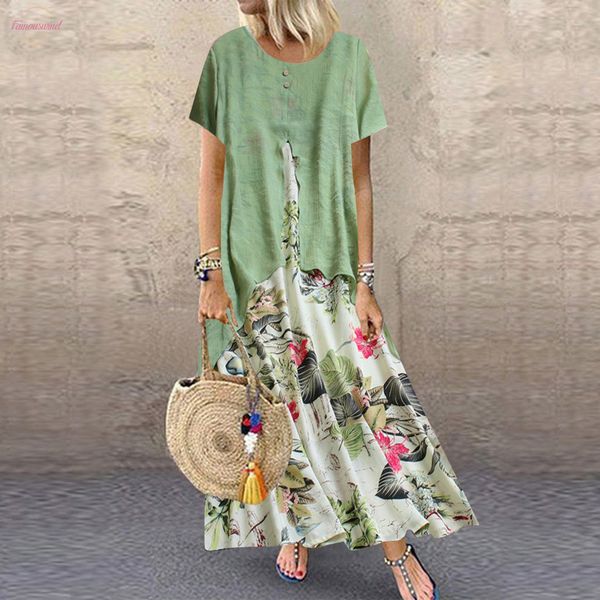 summer dress women long summer dresses vintage print patchwork o neck maxi dress plus size dress women clothes girls vestidos 7, Black;gray
summer dress women long summer dresses vintage print patchwork o neck maxi dress plus size dress women clothes girls vestidos 7, Black;gray