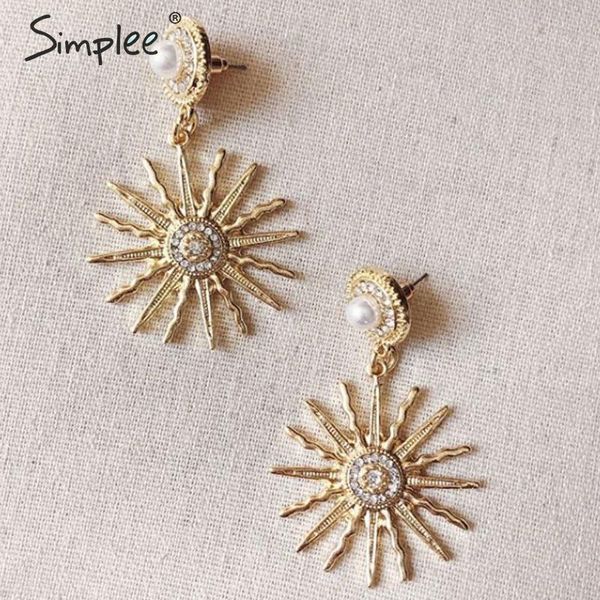 simplee trendy irregular sunflower earrings women pearl metals streetwear fashion earrings chic fine jelewry female accessories, Silver
simplee trendy irregular sunflower earrings women pearl metals streetwear fashion earrings chic fine jelewry female accessories, Silver