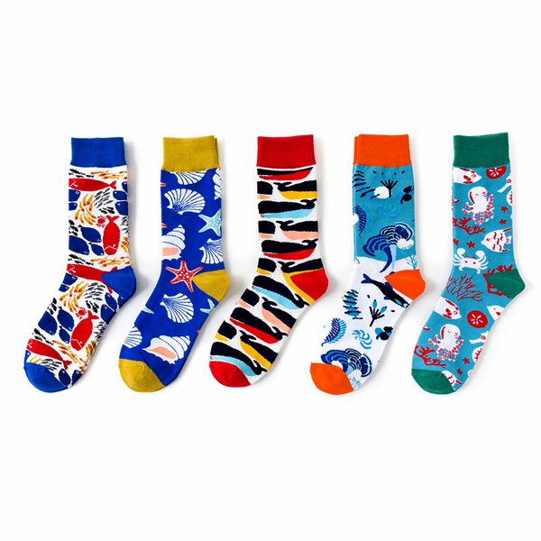 creative ocean series shark colorful creative tube personality tide socks women warm funny short winter cotton happy ankle socks, Black;white
creative ocean series shark colorful creative tube personality tide socks women warm funny short winter cotton happy ankle socks, Black;white