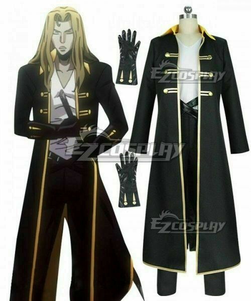 castlevania season anime alucard cosplay costume full set, Black;red
castlevania season anime alucard cosplay costume full set, Black;red