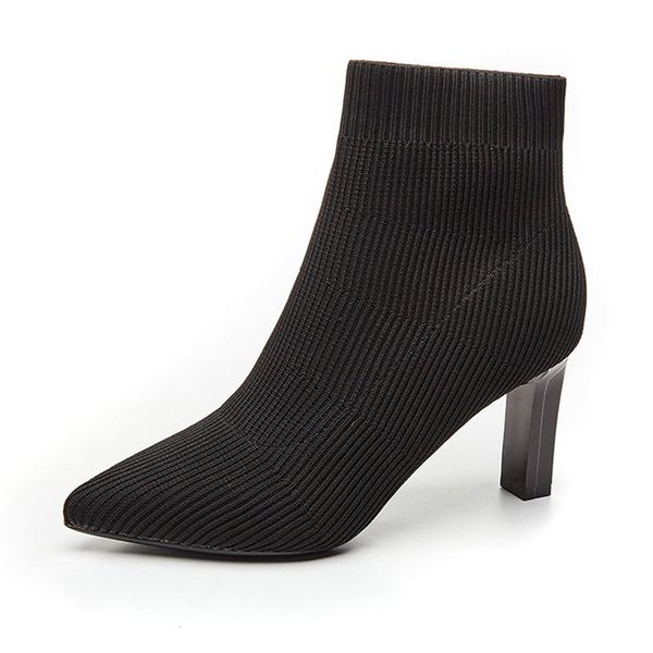 women pointed toe knitting sock booties brand designer black ankle boots for women ladies sock shoes zapatos de mujer p374
women pointed toe knitting sock booties brand designer black ankle boots for women ladies sock shoes zapatos de mujer p374