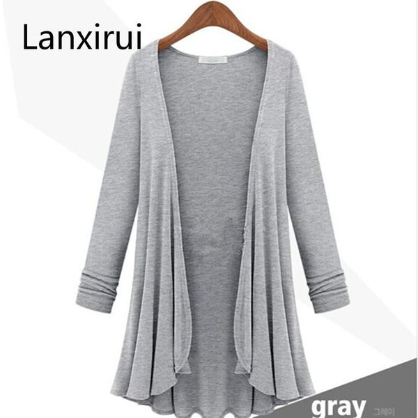 spring and summer european style plus size women was thin coat fat mm long section knit cardigan air -conditioned soft shirt, Tan;black
spring and summer european style plus size women was thin coat fat mm long section knit cardigan air -conditioned soft shirt, Tan;black
