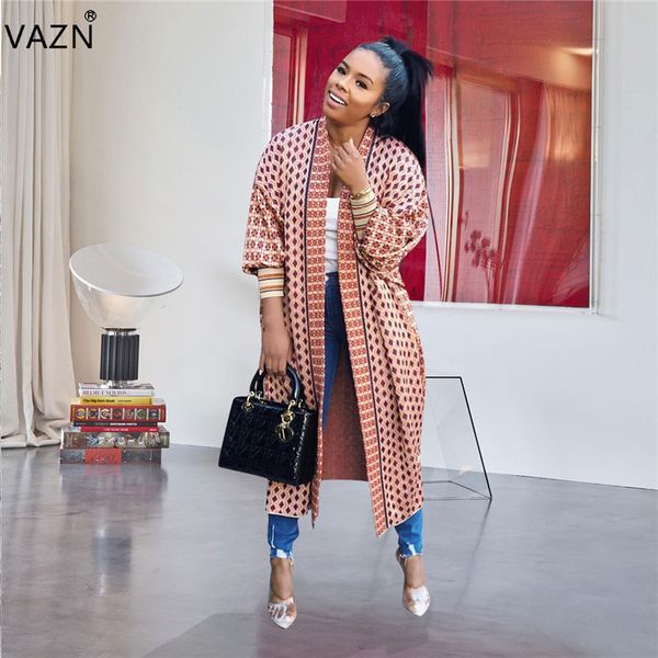 vazn me319 fashionable popular style full sleeve chiffon open stitch vacation patchwork women x-long outwears, Black
vazn me319 fashionable popular style full sleeve chiffon open stitch vacation patchwork women x-long outwears, Black