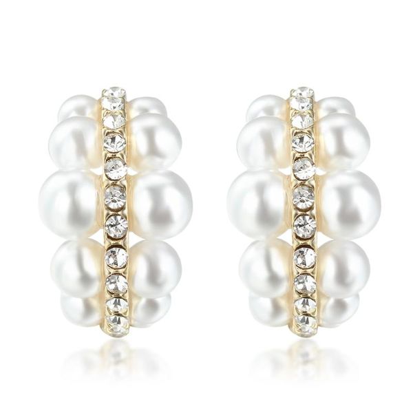 double row fashion glamour pearl earrings alloy earrings ladies banquet wedding gift for girlfriend, Golden;silver
double row fashion glamour pearl earrings alloy earrings ladies banquet wedding gift for girlfriend, Golden;silver