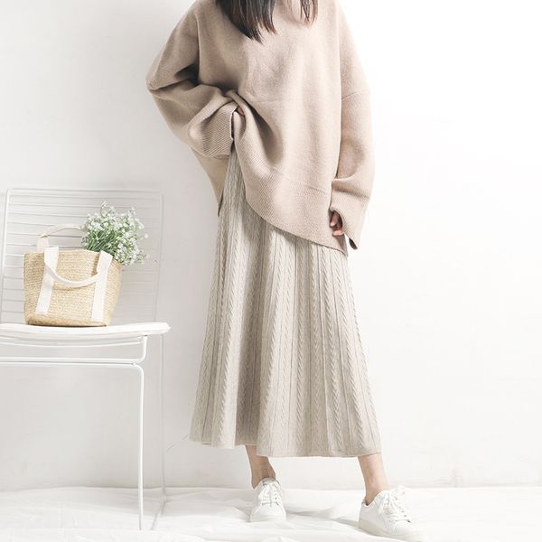autumn winter skirt women solid high waist a-line skirts for women kint long skirt saia faldas jupe femme falda tul mujer 2019, Black
autumn winter skirt women solid high waist a-line skirts for women kint long skirt saia faldas jupe femme falda tul mujer 2019, Black