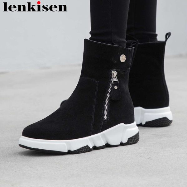 2019 european design thick med bottom zipper black color platform cow suede 90% wool keep warm young girls winter snow boots l28
2019 european design thick med bottom zipper black color platform cow suede 90% wool keep warm young girls winter snow boots l28
