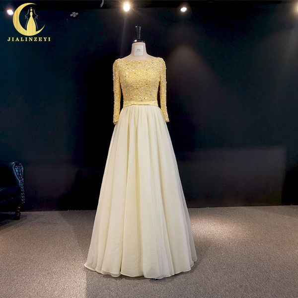 rhine real pictures yellow long sleeves beads crystal floor length arabic evening dresses long, White;black
rhine real pictures yellow long sleeves beads crystal floor length arabic evening dresses long, White;black
