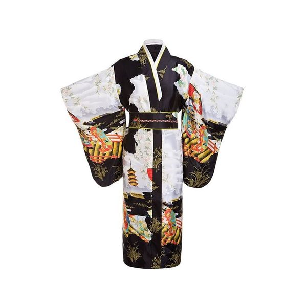 black woman lady japanese tradition yukata kimono bath robe gown with obi flower vintage evening party dress cosplay costume, Red
black woman lady japanese tradition yukata kimono bath robe gown with obi flower vintage evening party dress cosplay costume, Red