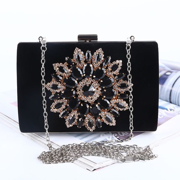 sun flower dinner package diamond-encrusted ladies clutch handbags large-capacity rhinestone evening bag lady europe america women party han, Black
sun flower dinner package diamond-encrusted ladies clutch handbags large-capacity rhinestone evening bag lady europe america women party han, Black