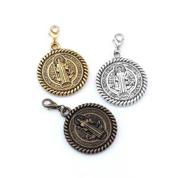21pcs/lots st benedict de nursia floating lobster clasps charm beads fit charm bracelet diy jewelry 31x49.7mm a-556b, Bronze;silver
21pcs/lots st benedict de nursia floating lobster clasps charm beads fit charm bracelet diy jewelry 31x49.7mm a-556b, Bronze;silver