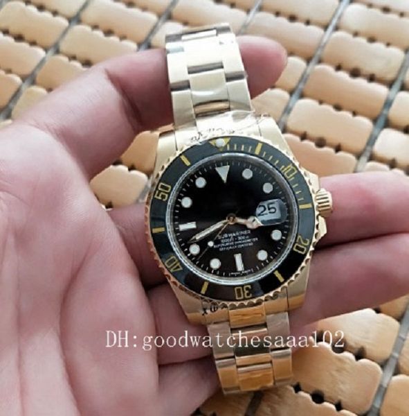 luxury factory 18k pure gold ceramic sub date display black 116618 40mm automatic mechanical men's watch, Slivery;brown
luxury factory 18k pure gold ceramic sub date display black 116618 40mm automatic mechanical men's watch, Slivery;brown