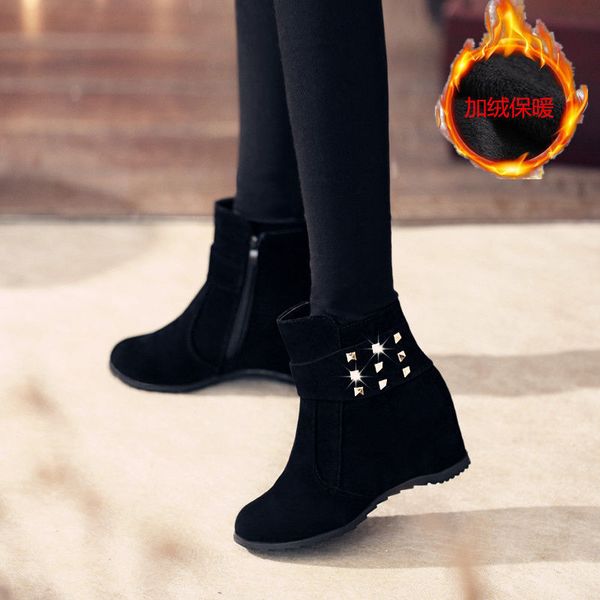 lady boots women's rubber shoes rain winter footwear zipper clogs platform luxury designer boots-women round toe booties woman, Black
lady boots women's rubber shoes rain winter footwear zipper clogs platform luxury designer boots-women round toe booties woman, Black