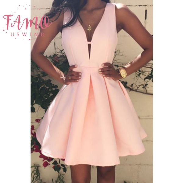 2020 fashion summer sleeveless dress v neck casual summer party evening mini dresses ball gown pink, Black;gray
2020 fashion summer sleeveless dress v neck casual summer party evening mini dresses ball gown pink, Black;gray