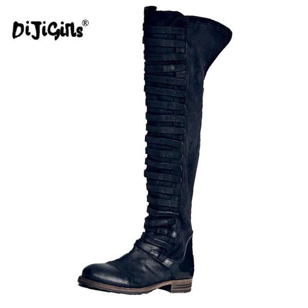 dijigirls 2018 new fashion women suede low heels over the knee round toe spring winter boots motorcycle boots, Black
dijigirls 2018 new fashion women suede low heels over the knee round toe spring winter boots motorcycle boots, Black