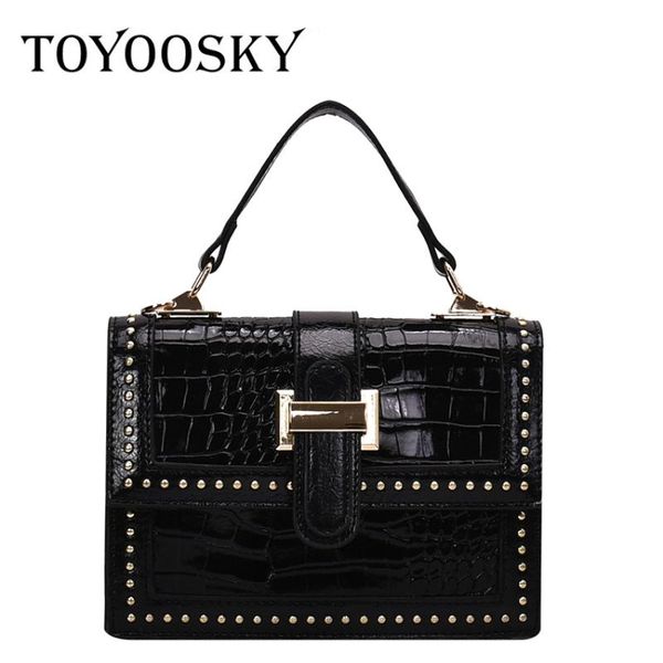 toyoosky fashion female square bag 2020 new quality pu leather women bag crocodile pattern tote rivet shoulder messenger
toyoosky fashion female square bag 2020 new quality pu leather women bag crocodile pattern tote rivet shoulder messenger