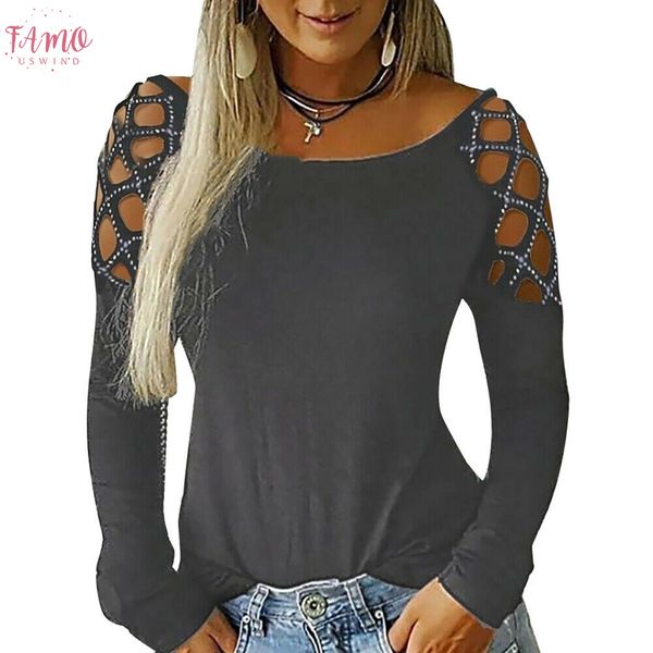 fashion womens spring and autumn ladies long sleeve round neck shirts solid color slim up hollow 2019 female shirts, White
fashion womens spring and autumn ladies long sleeve round neck shirts solid color slim up hollow 2019 female shirts, White