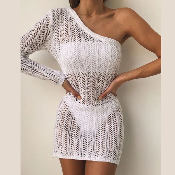 mossha one shoulder swimsuit cover ups female 2020 new hollow out beach dress women knitted cover up sleeve tunic swimwear women
mossha one shoulder swimsuit cover ups female 2020 new hollow out beach dress women knitted cover up sleeve tunic swimwear women