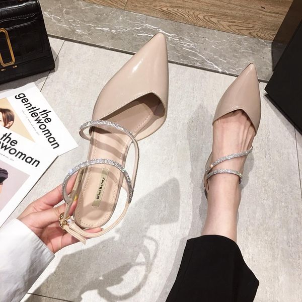 rhinestone sandals 2020 summer block heels shallow mouth shoes sale of women's shoes med suit female beige with pointed ladies, Black
rhinestone sandals 2020 summer block heels shallow mouth shoes sale of women's shoes med suit female beige with pointed ladies, Black