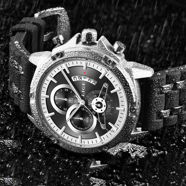 relogio masculino 2020 new waterproof mens watches lige quartz wrist watch men business clock sport chronograph, Slivery;brown
relogio masculino 2020 new waterproof mens watches lige quartz wrist watch men business clock sport chronograph, Slivery;brown