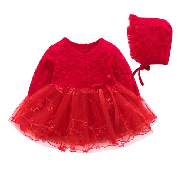 2020 baby dress red new long-sleeved lace hoodie newborn cotton princess, Red;yellow
2020 baby dress red new long-sleeved lace hoodie newborn cotton princess, Red;yellow