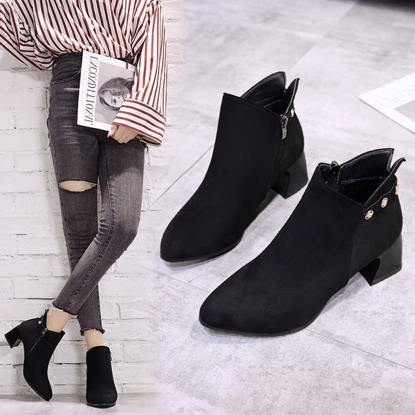 lady boots bootee woman 2019 women's shoes autumn zipper chunky heel luxury designer ladies high heel rubber pointy black
lady boots bootee woman 2019 women's shoes autumn zipper chunky heel luxury designer ladies high heel rubber pointy black