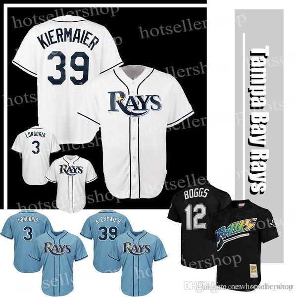 Tampa baseball jerseys Bay Ray 3 Evan Longoria 39 evin Kiermaier 12 Wade Boggs Top sales stitched Embroidery Logos High quality
Tampa baseball jerseys Bay Ray 3 Evan Longoria 39 evin Kiermaier 12 Wade Boggs Top sales stitched Embroidery Logos High quality