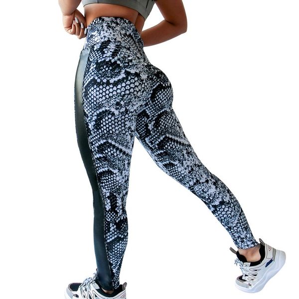 new high waist fitness leggings sportswear leggins women splice leggings push up snake print workout legging femme, Black
new high waist fitness leggings sportswear leggins women splice leggings push up snake print workout legging femme, Black
