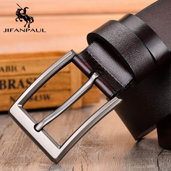 jifanpaul genuine leather men belt classic pin buckle design fashion simple modern jeans belt ing, Black;brown
jifanpaul genuine leather men belt classic pin buckle design fashion simple modern jeans belt ing, Black;brown