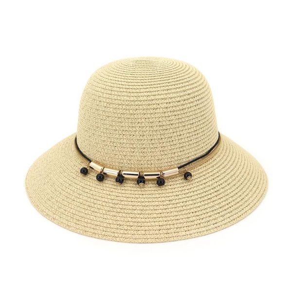 2020 spring and summer new fashion sunshade fisherman hat ladies wild beach vacation sunscreen sun straw hat