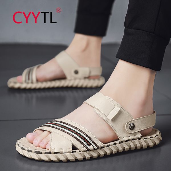 cyytl straps men sandals soft open toe leather casual cool slippers outdoor beach shoes summer non-slip lightweight sandalias, Black
cyytl straps men sandals soft open toe leather casual cool slippers outdoor beach shoes summer non-slip lightweight sandalias, Black