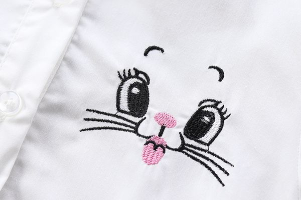 korean-style children bunny meng eye embroidered fold-down collar shirt girls 2020 spring and autumn children's shirt girl long, White
korean-style children bunny meng eye embroidered fold-down collar shirt girls 2020 spring and autumn children's shirt girl long, White
