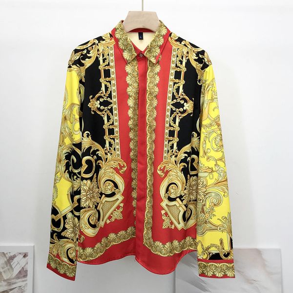 2020 new mens floral dress shirts long sleeve slim fit male shirt fashion luxury 3d printed button down shirt for party wedding, White;black
2020 new mens floral dress shirts long sleeve slim fit male shirt fashion luxury 3d printed button down shirt for party wedding, White;black
